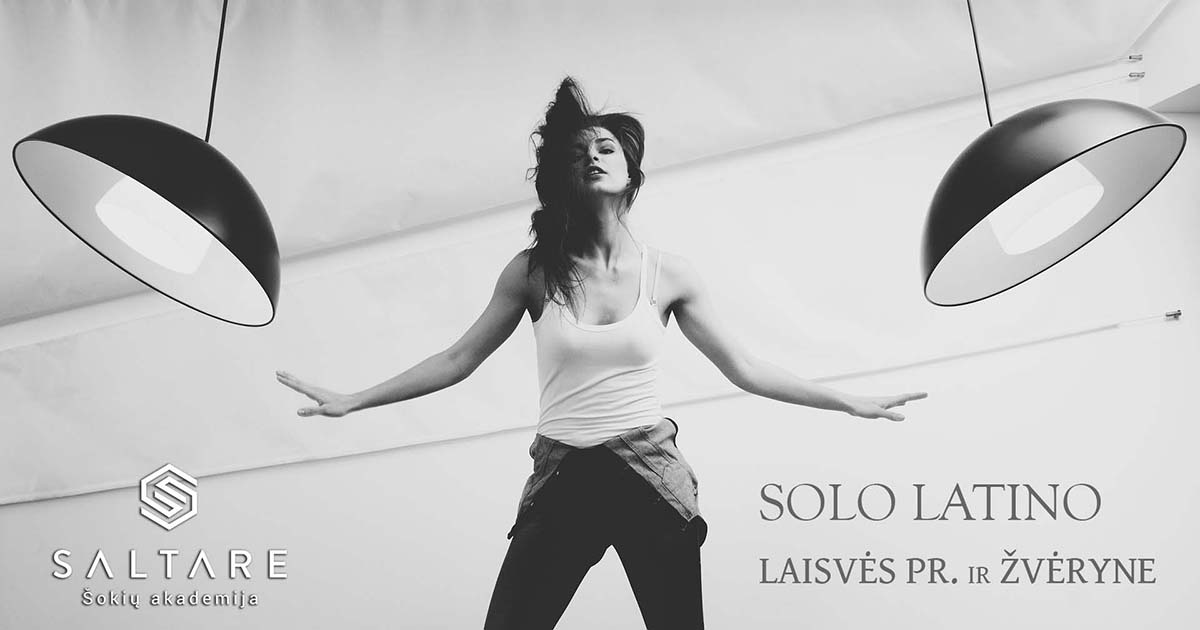 Solo latino šokiai Vilniuje Laisvės pr. ir žveryne